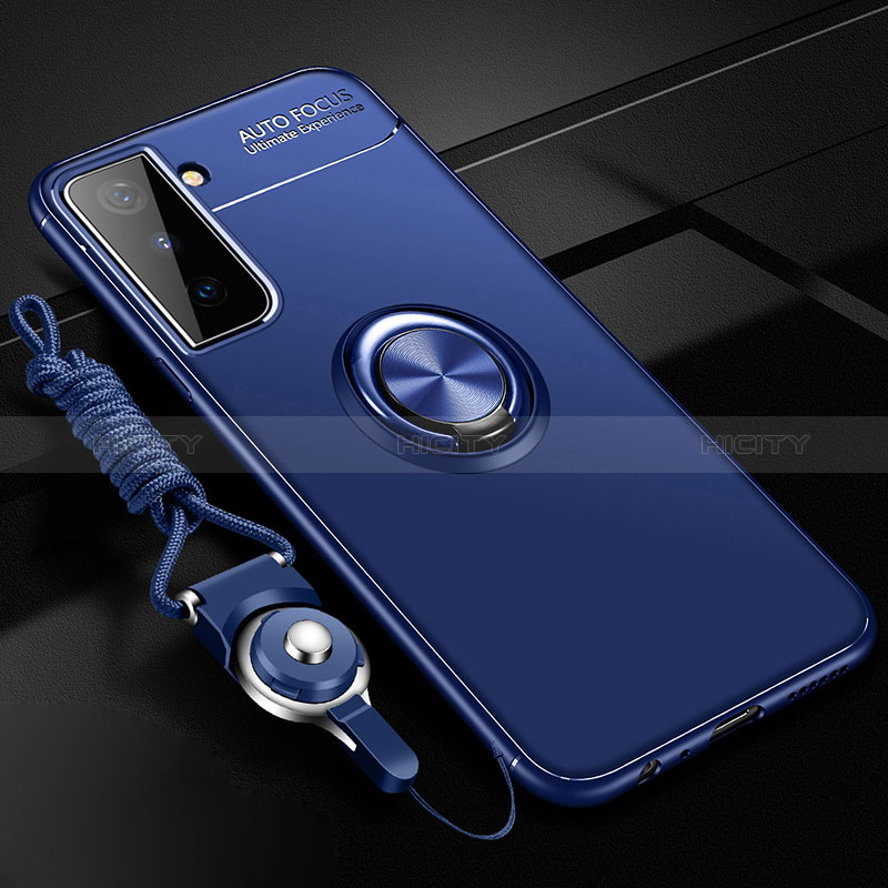 Custodia Silicone Ultra Sottile Morbida Cover con Magnetico Anello Supporto A01 per Samsung Galaxy S24 Plus 5G