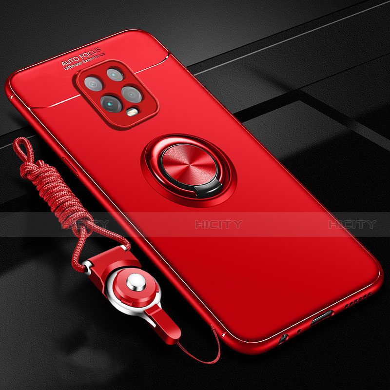 Custodia Silicone Ultra Sottile Morbida Cover con Magnetico Anello Supporto A01 per Xiaomi Redmi 10X 5G