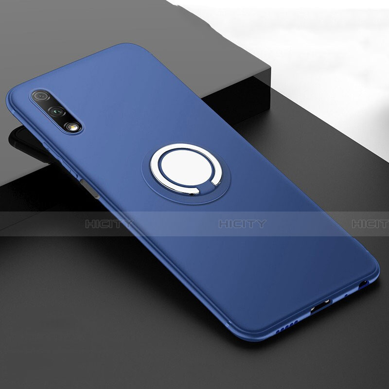 Custodia Silicone Ultra Sottile Morbida Cover con Magnetico Anello Supporto A02 per Huawei P Smart Z (2019)