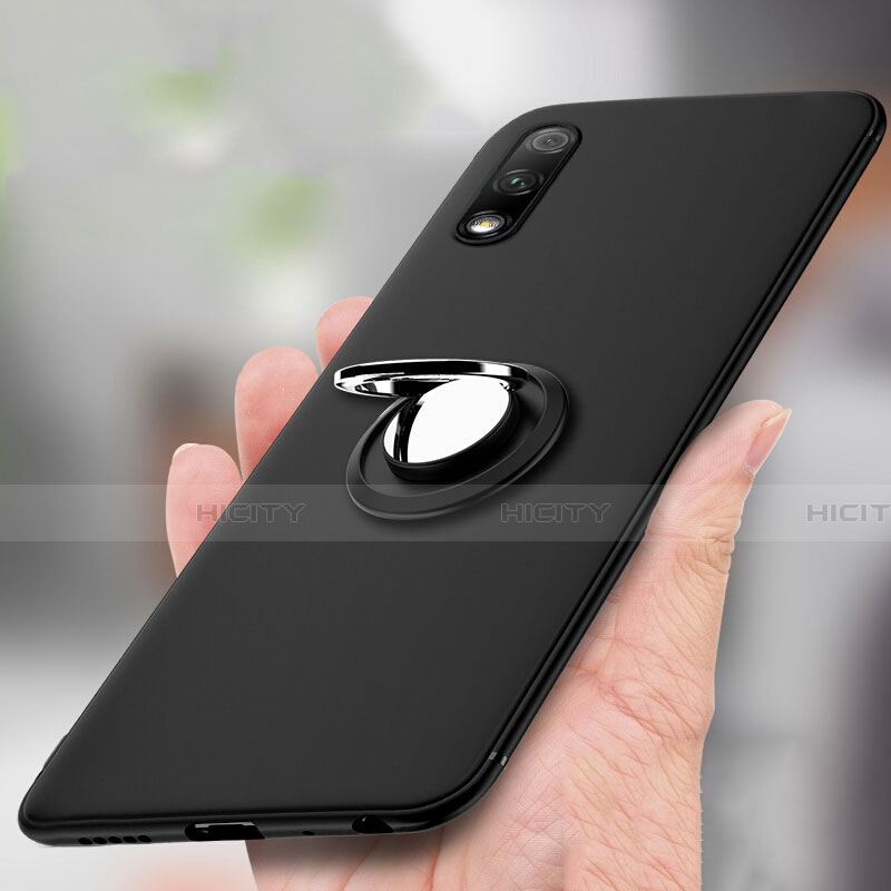 Custodia Silicone Ultra Sottile Morbida Cover con Magnetico Anello Supporto A02 per Huawei Y9 Prime (2019)