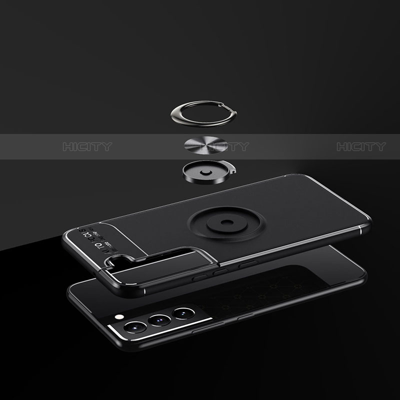 Custodia Silicone Ultra Sottile Morbida Cover con Magnetico Anello Supporto A02 per Samsung Galaxy S23 5G