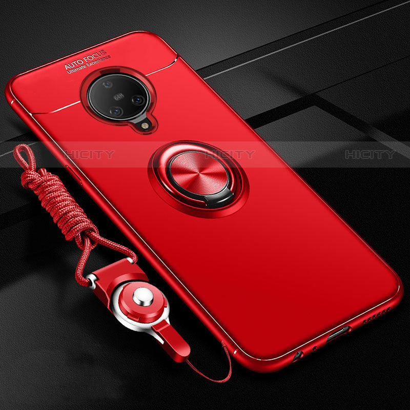 Custodia Silicone Ultra Sottile Morbida Cover con Magnetico Anello Supporto A02 per Vivo Nex 3 5G