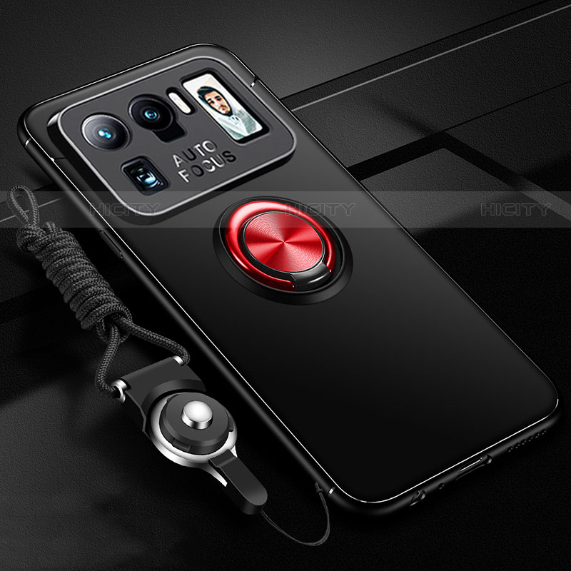 Custodia Silicone Ultra Sottile Morbida Cover con Magnetico Anello Supporto A03 per Xiaomi Mi 11 Ultra 5G
