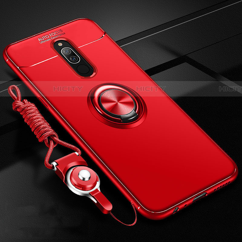 Custodia Silicone Ultra Sottile Morbida Cover con Magnetico Anello Supporto A03 per Xiaomi Redmi 8