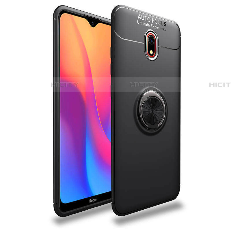 Custodia Silicone Ultra Sottile Morbida Cover con Magnetico Anello Supporto A04 per Xiaomi Redmi 8A