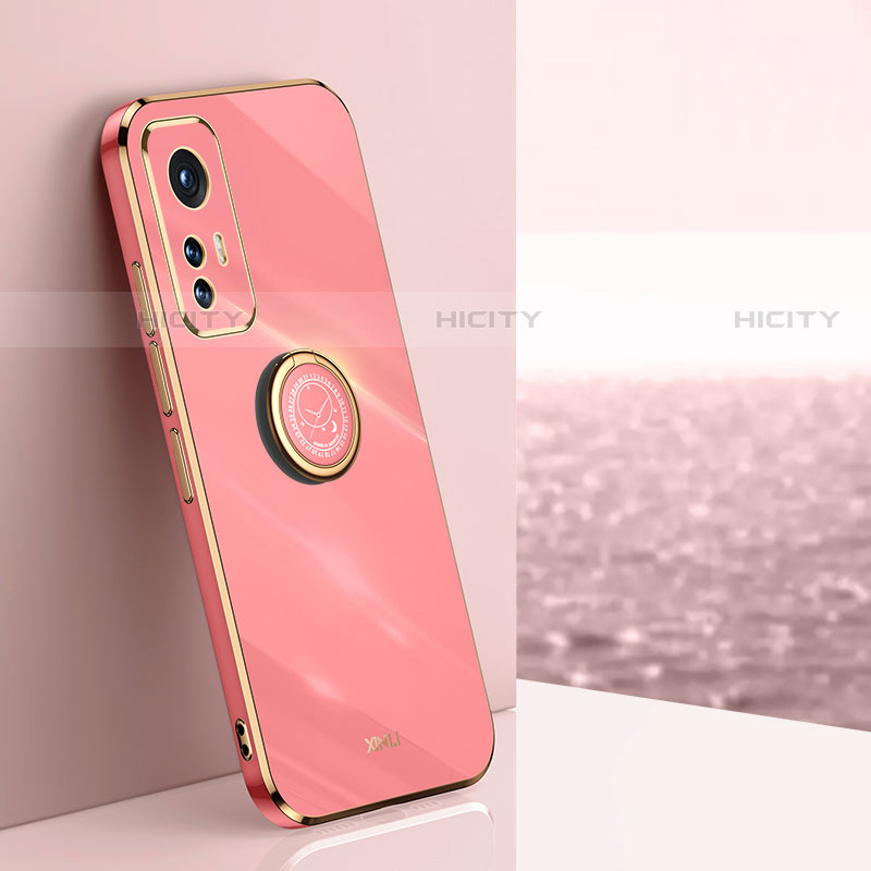 Custodia Silicone Ultra Sottile Morbida Cover con Magnetico Anello Supporto A10 per Xiaomi Mi 12 Pro 5G