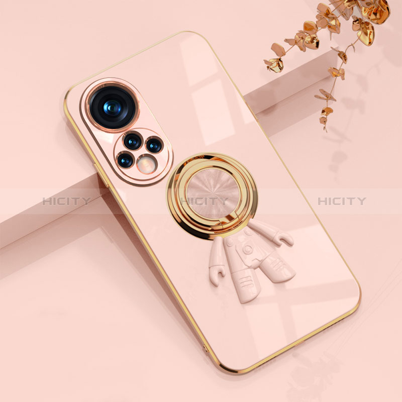 Custodia Silicone Ultra Sottile Morbida Cover con Magnetico Anello Supporto AN2 per Huawei Nova 9