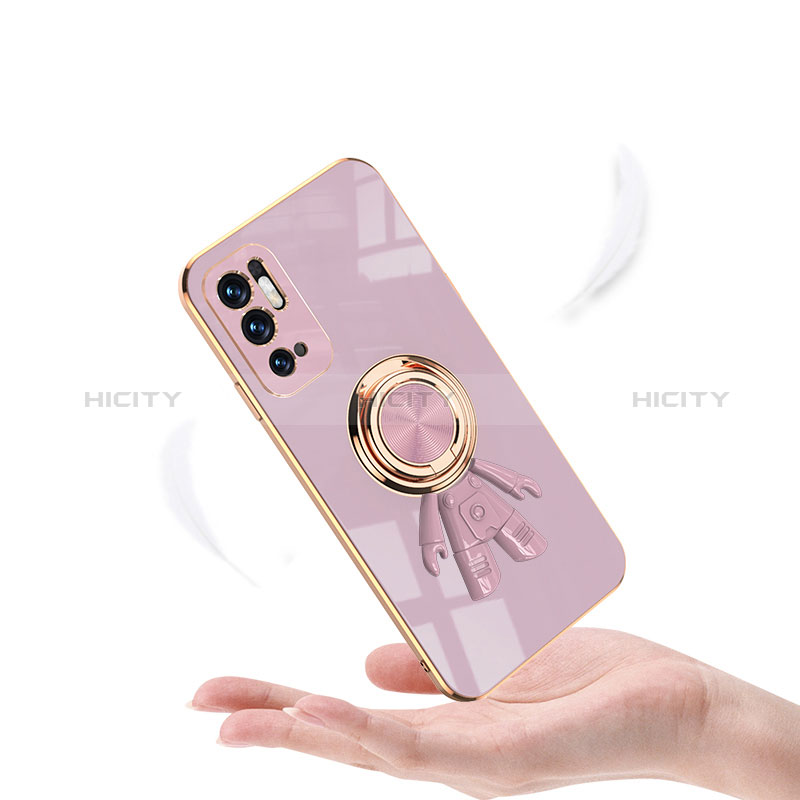 Custodia Silicone Ultra Sottile Morbida Cover con Magnetico Anello Supporto AN2 per Xiaomi POCO M3 Pro 5G