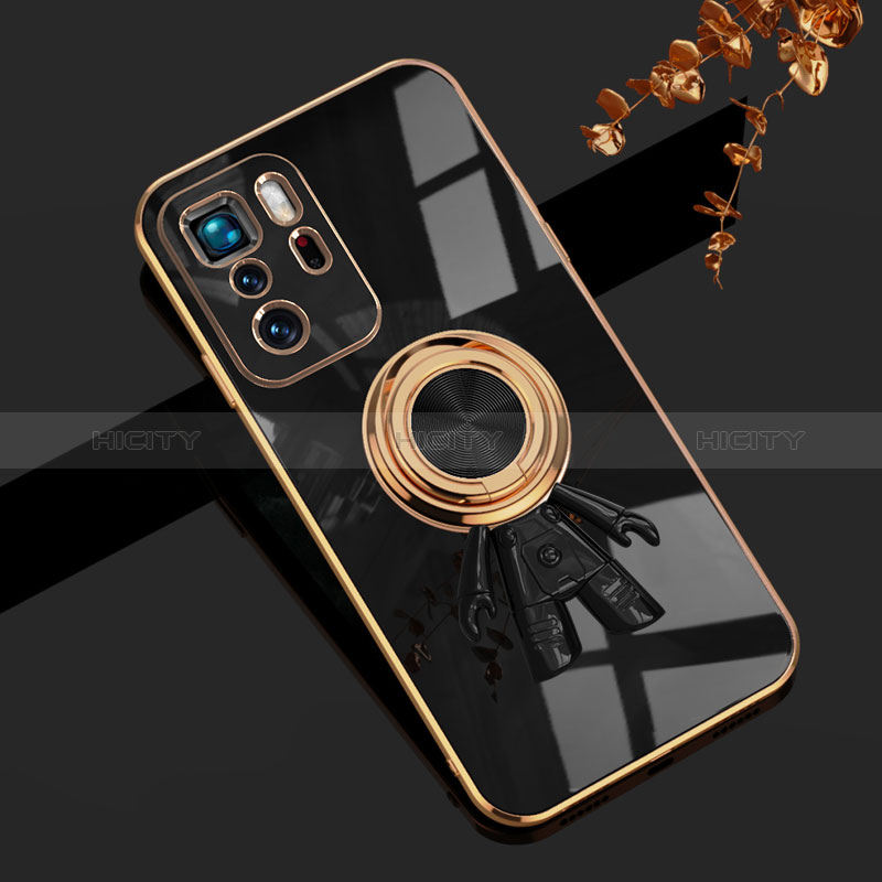 Custodia Silicone Ultra Sottile Morbida Cover con Magnetico Anello Supporto AN2 per Xiaomi Poco X3 GT 5G