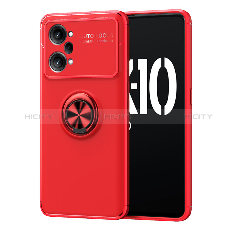 Custodia Silicone Ultra Sottile Morbida Cover con Magnetico Anello Supporto JM1 per Oppo K10 Pro 5G