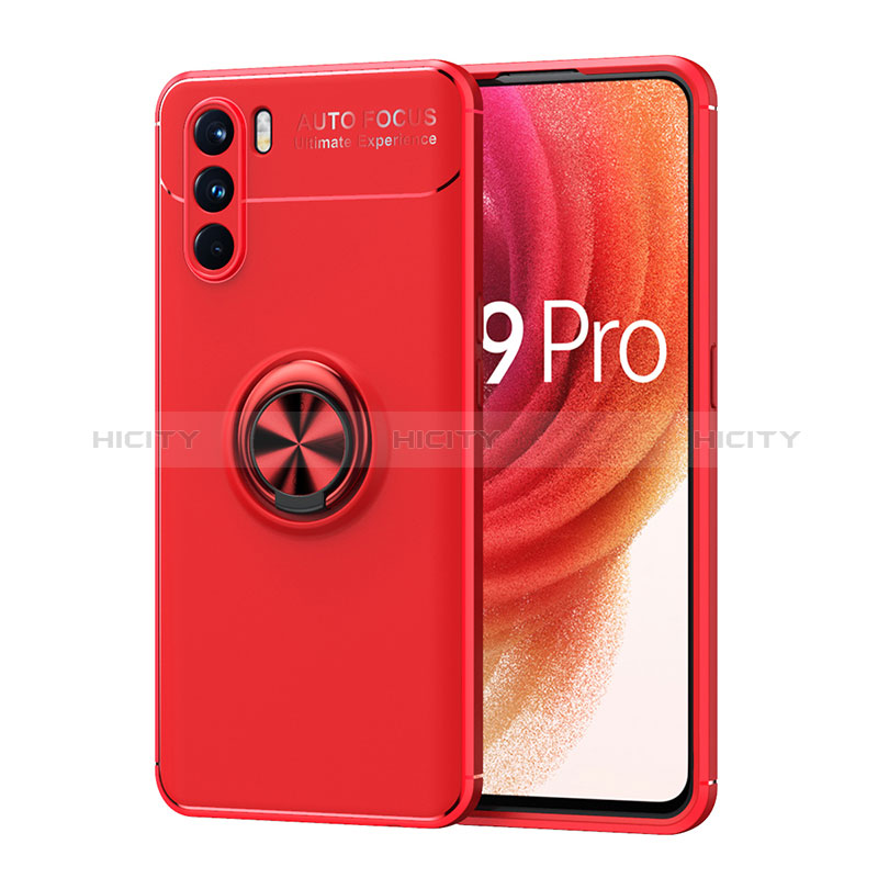 Custodia Silicone Ultra Sottile Morbida Cover con Magnetico Anello Supporto JM1 per Oppo K9 Pro 5G