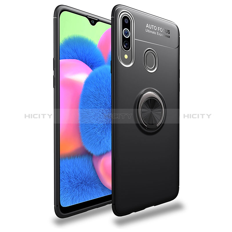 Custodia Silicone Ultra Sottile Morbida Cover con Magnetico Anello Supporto JM1 per Samsung Galaxy A20s