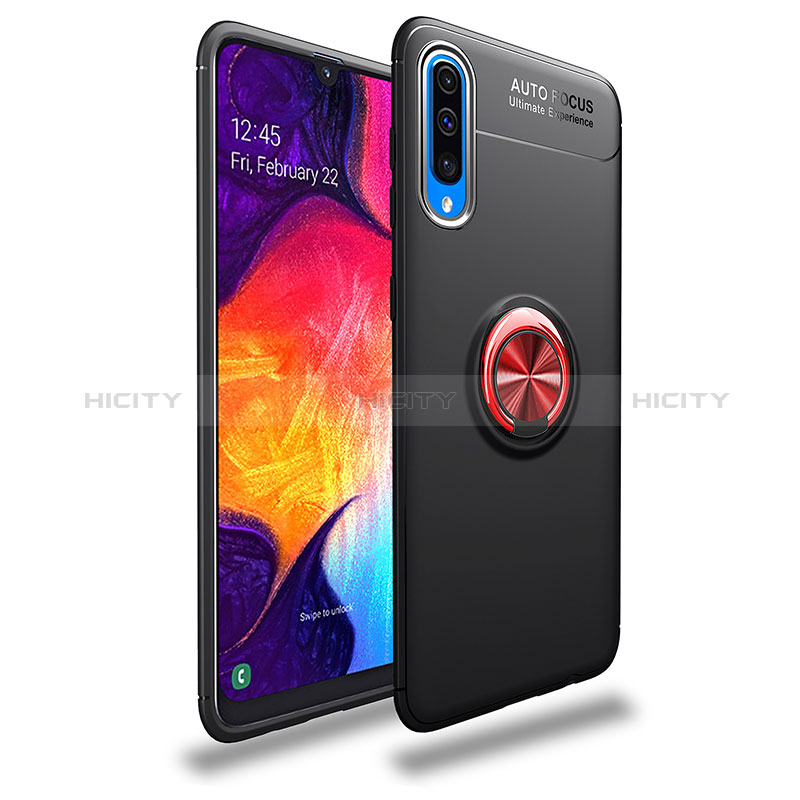 Custodia Silicone Ultra Sottile Morbida Cover con Magnetico Anello Supporto JM1 per Samsung Galaxy A30S