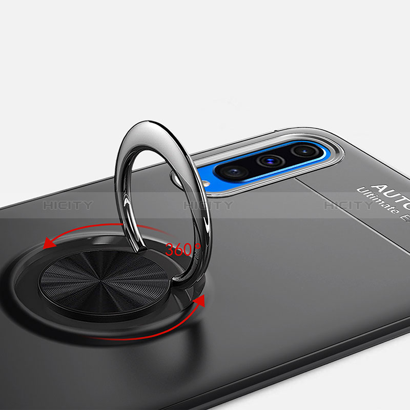 Custodia Silicone Ultra Sottile Morbida Cover con Magnetico Anello Supporto JM1 per Samsung Galaxy A70