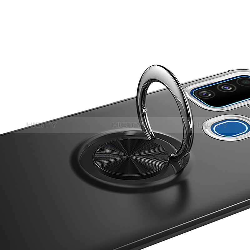 Custodia Silicone Ultra Sottile Morbida Cover con Magnetico Anello Supporto JM1 per Samsung Galaxy M30s