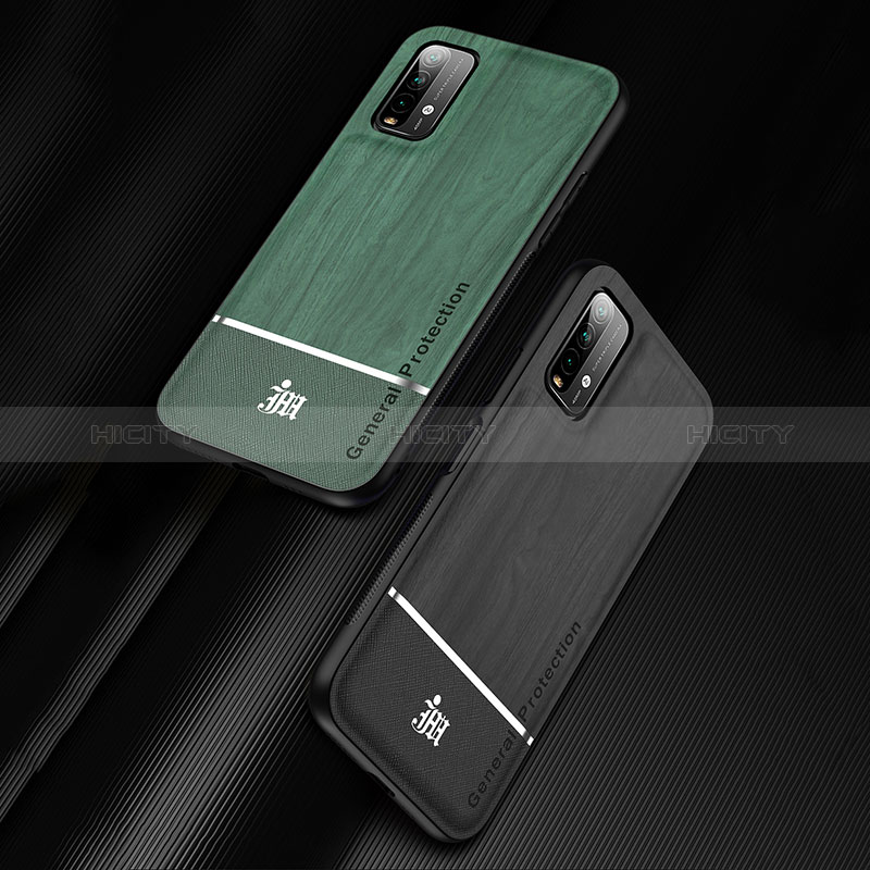 Custodia Silicone Ultra Sottile Morbida Cover con Magnetico Anello Supporto JM1 per Xiaomi Redmi 9T 4G