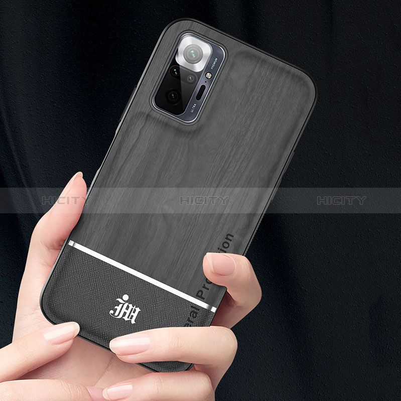 Custodia Silicone Ultra Sottile Morbida Cover con Magnetico Anello Supporto JM1 per Xiaomi Redmi Note 10 Pro Max