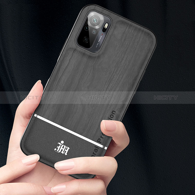 Custodia Silicone Ultra Sottile Morbida Cover con Magnetico Anello Supporto JM1 per Xiaomi Redmi Note 10S 4G