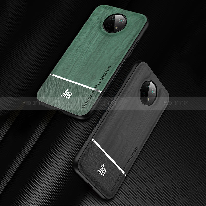 Custodia Silicone Ultra Sottile Morbida Cover con Magnetico Anello Supporto JM1 per Xiaomi Redmi Note 9T 5G