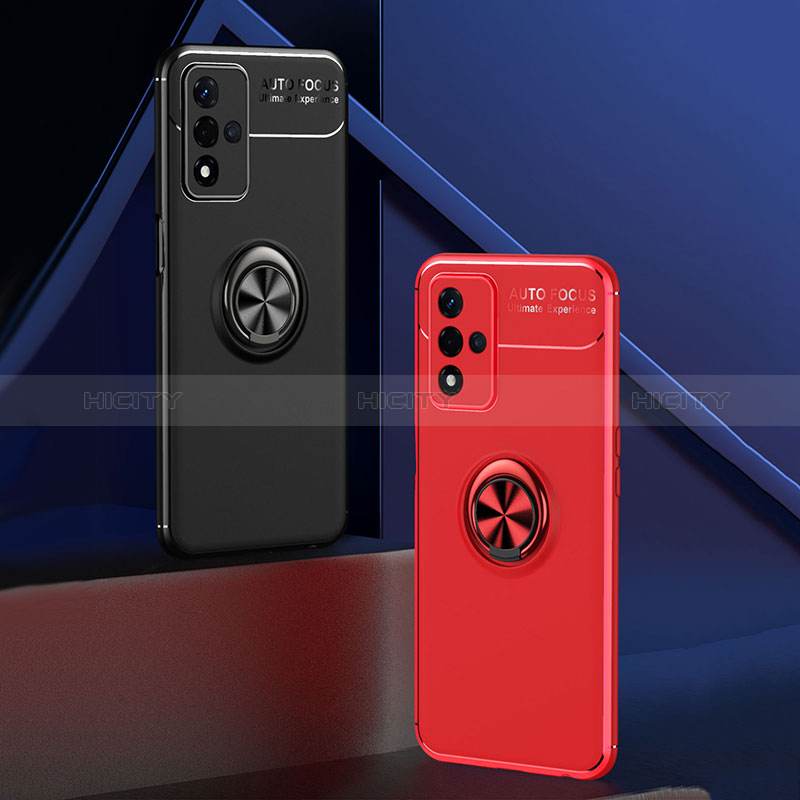 Custodia Silicone Ultra Sottile Morbida Cover con Magnetico Anello Supporto JM3 per Oppo A93s 5G