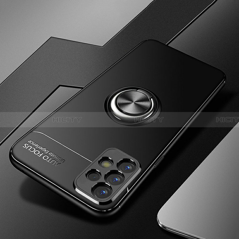 Custodia Silicone Ultra Sottile Morbida Cover con Magnetico Anello Supporto JM3 per Samsung Galaxy A32 4G