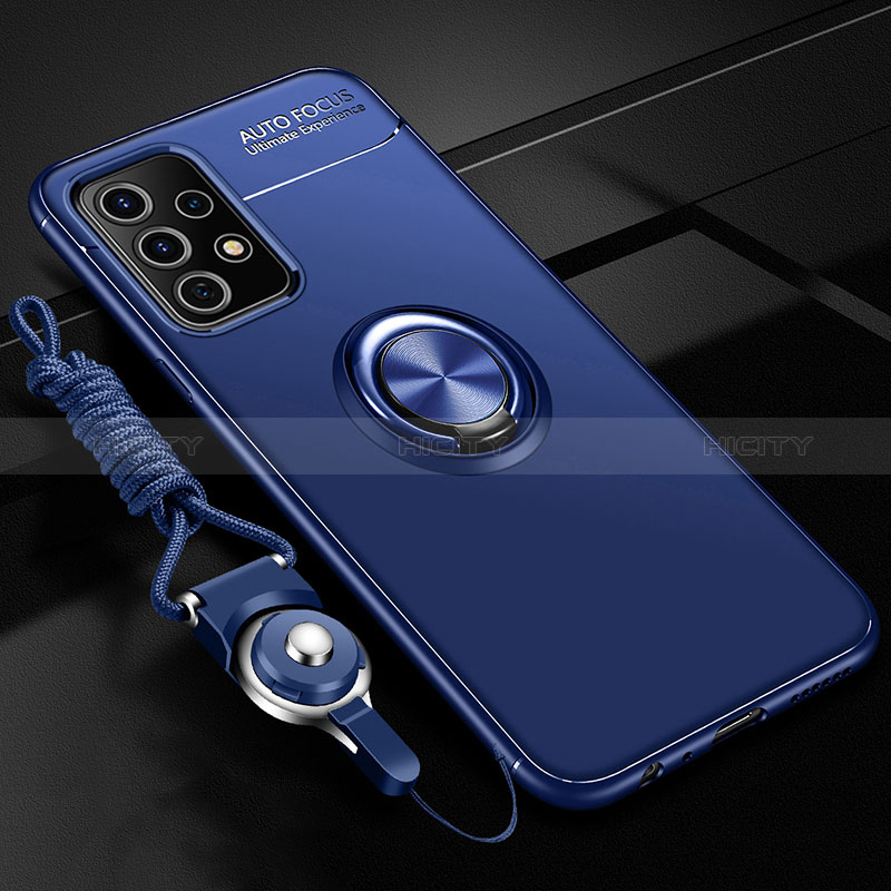 Custodia Silicone Ultra Sottile Morbida Cover con Magnetico Anello Supporto JM3 per Samsung Galaxy A52s 5G