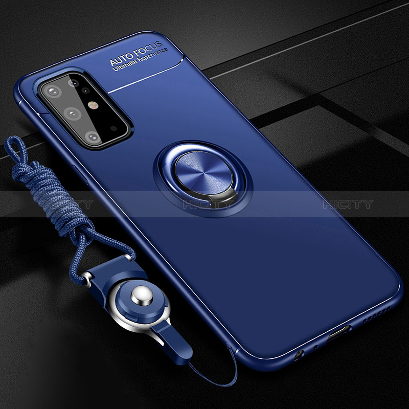 Custodia Silicone Ultra Sottile Morbida Cover con Magnetico Anello Supporto JM3 per Samsung Galaxy S20 Plus