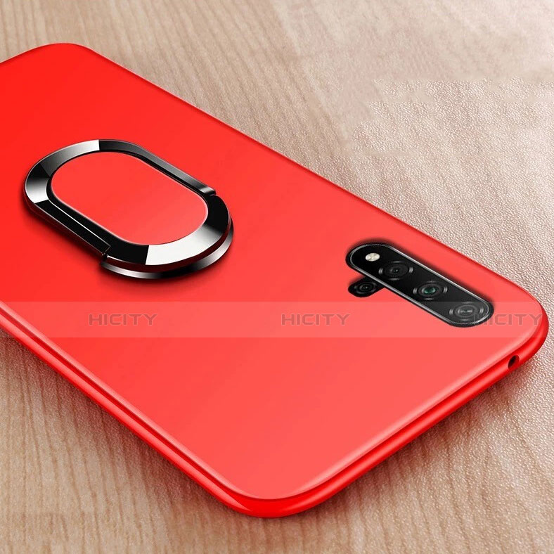 Custodia Silicone Ultra Sottile Morbida Cover con Magnetico Anello Supporto per Huawei Honor 20S