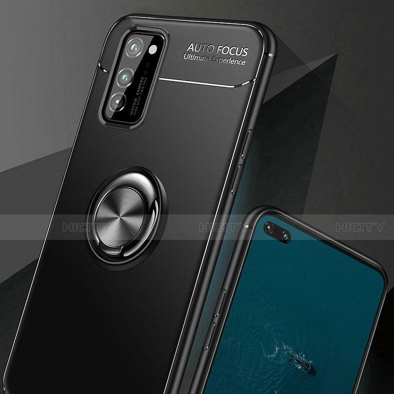 Custodia Silicone Ultra Sottile Morbida Cover con Magnetico Anello Supporto per Huawei Honor View 30 5G