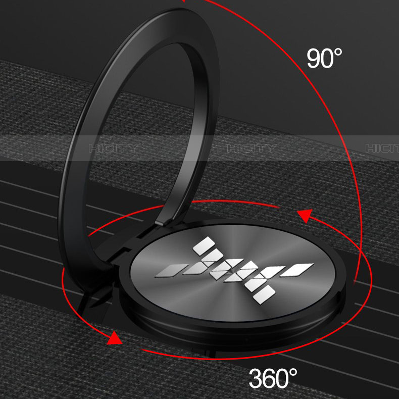 Custodia Silicone Ultra Sottile Morbida Cover con Magnetico Anello Supporto per Huawei Nova 5i Pro