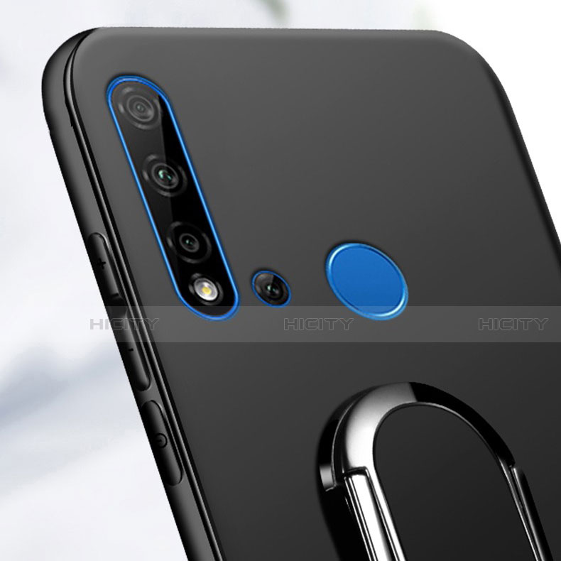 Custodia Silicone Ultra Sottile Morbida Cover con Magnetico Anello Supporto per Huawei P20 Lite (2019)