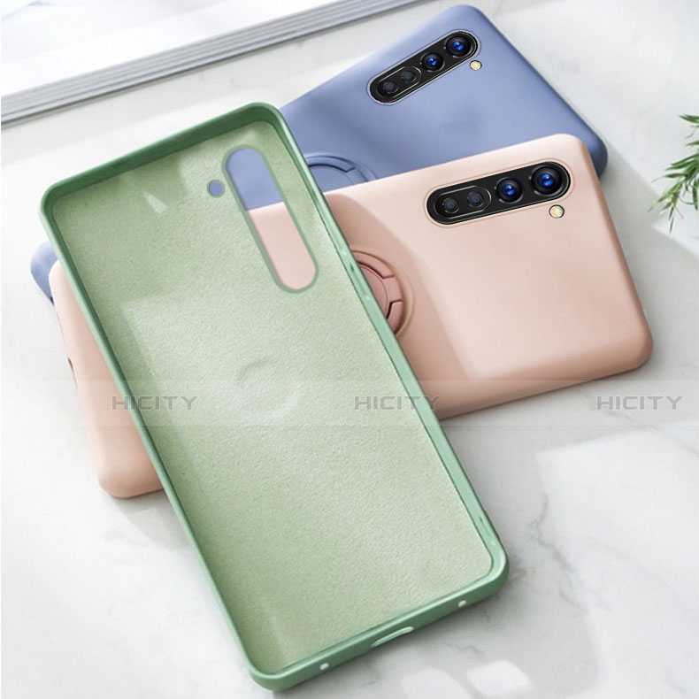 Custodia Silicone Ultra Sottile Morbida Cover con Magnetico Anello Supporto per Oppo F15