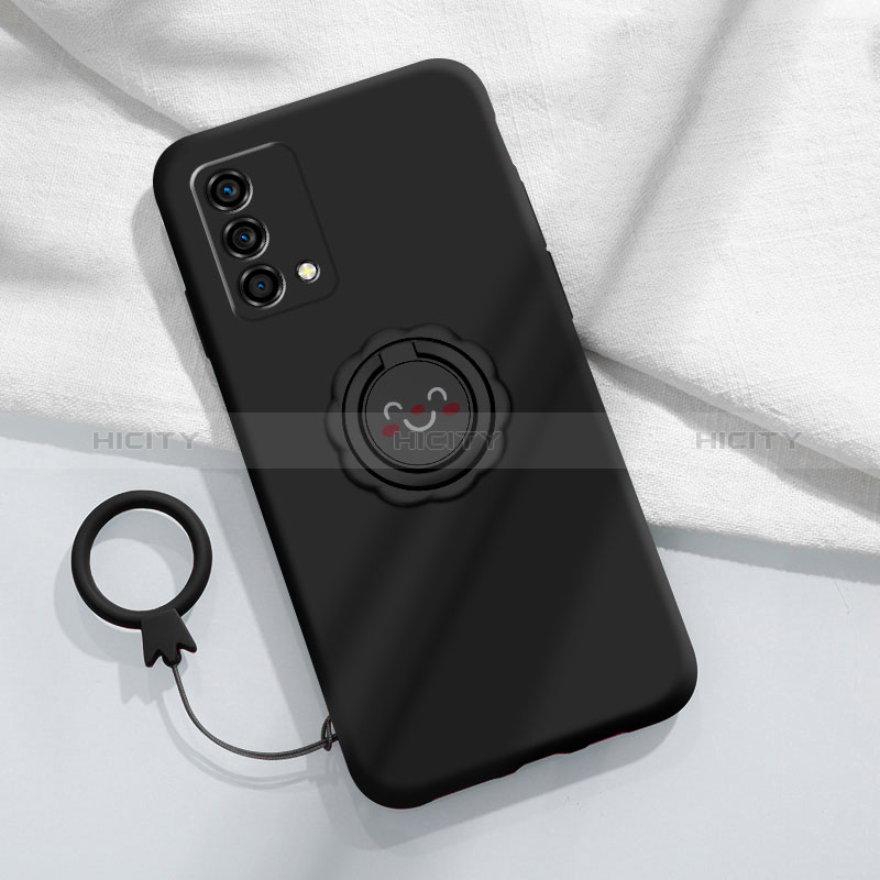 Custodia Silicone Ultra Sottile Morbida Cover con Magnetico Anello Supporto per Oppo K9 5G