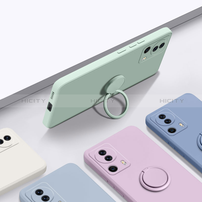 Custodia Silicone Ultra Sottile Morbida Cover con Magnetico Anello Supporto per Xiaomi Civi 2 5G