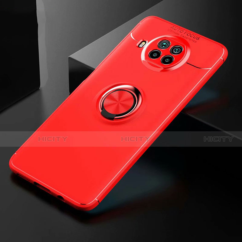 Custodia Silicone Ultra Sottile Morbida Cover con Magnetico Anello Supporto per Xiaomi Mi 10i 5G