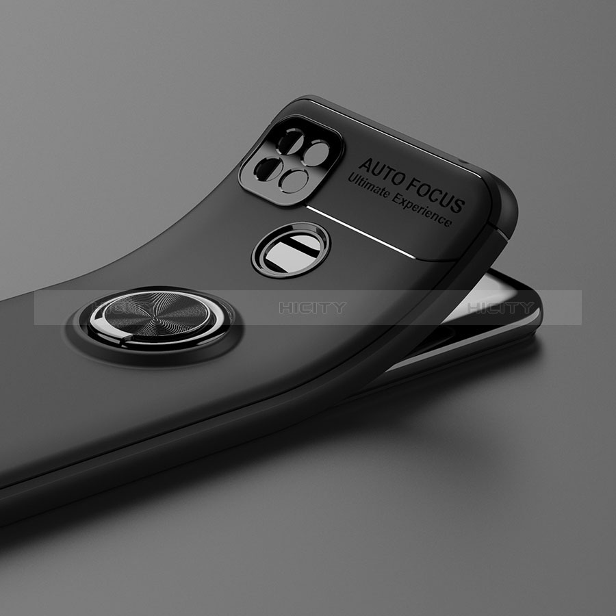 Custodia Silicone Ultra Sottile Morbida Cover con Magnetico Anello Supporto per Xiaomi POCO C31