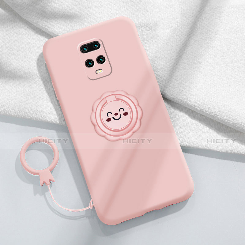 Custodia Silicone Ultra Sottile Morbida Cover con Magnetico Anello Supporto per Xiaomi Redmi 10X Pro 5G