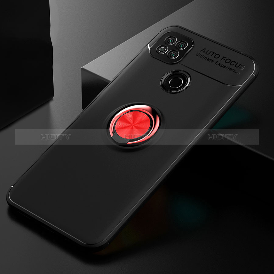 Custodia Silicone Ultra Sottile Morbida Cover con Magnetico Anello Supporto per Xiaomi Redmi 9 Activ