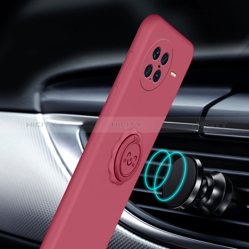 Custodia Silicone Ultra Sottile Morbida Cover con Magnetico Anello Supporto S01 per Vivo X Note