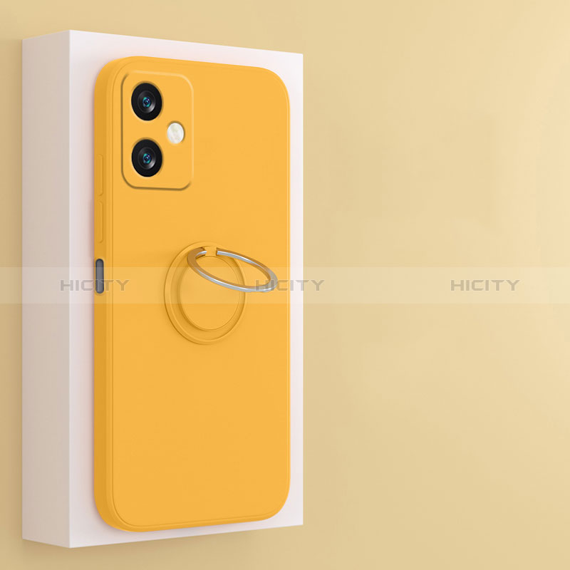 Custodia Silicone Ultra Sottile Morbida Cover con Magnetico Anello Supporto S01 per Xiaomi Redmi Note 12R Pro 5G