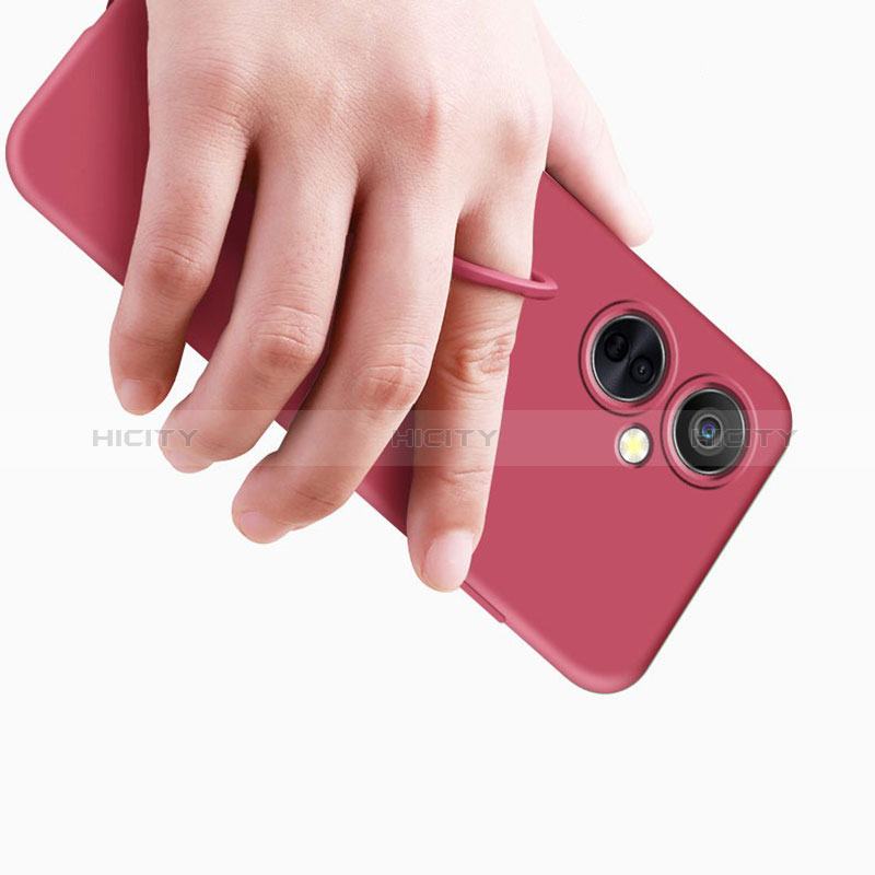 Custodia Silicone Ultra Sottile Morbida Cover con Magnetico Anello Supporto S02 per OnePlus Nord CE 3 5G