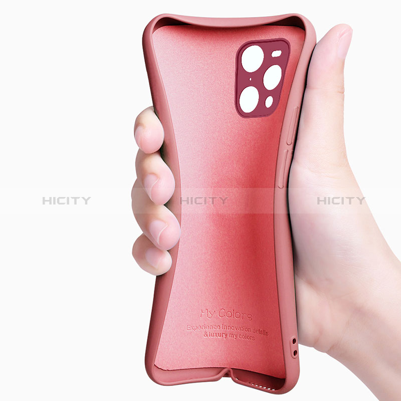 Custodia Silicone Ultra Sottile Morbida Cover con Magnetico Anello Supporto S02 per Oppo Find X3 5G