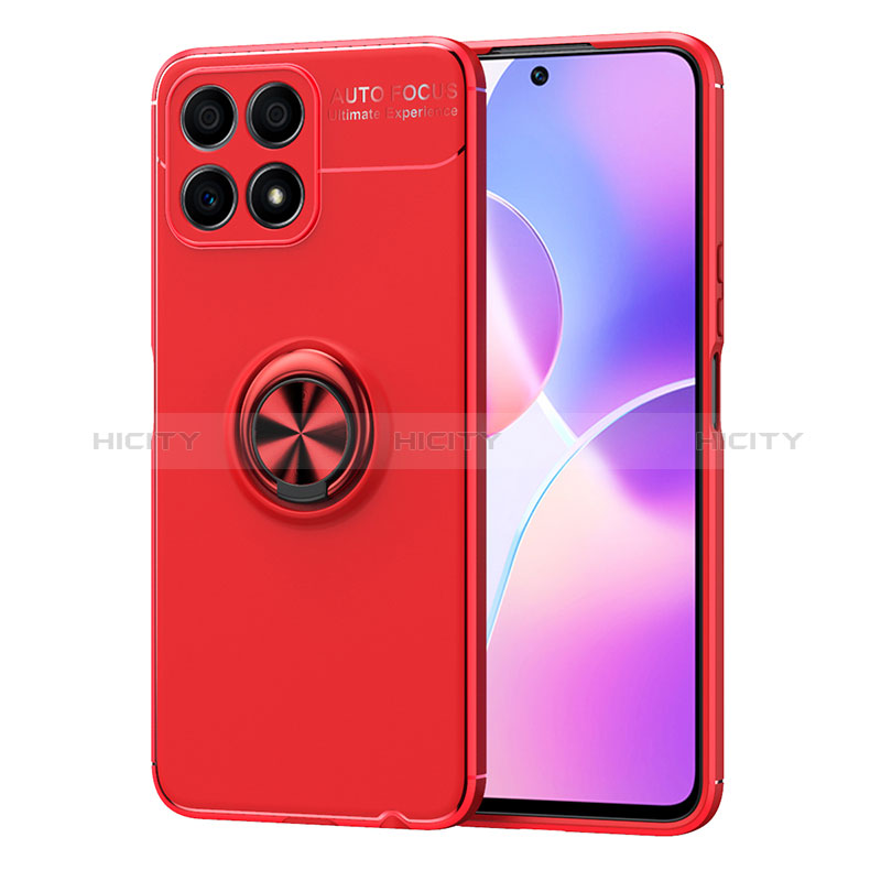 Custodia Silicone Ultra Sottile Morbida Cover con Magnetico Anello Supporto SD1 per Huawei Honor X30i