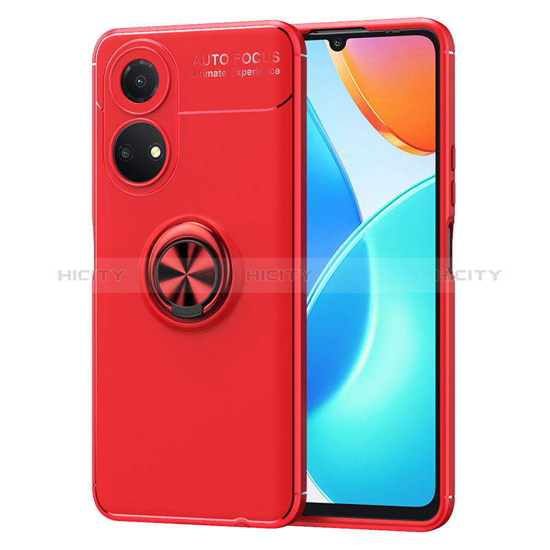 Custodia Silicone Ultra Sottile Morbida Cover con Magnetico Anello Supporto SD1 per Huawei Honor X7