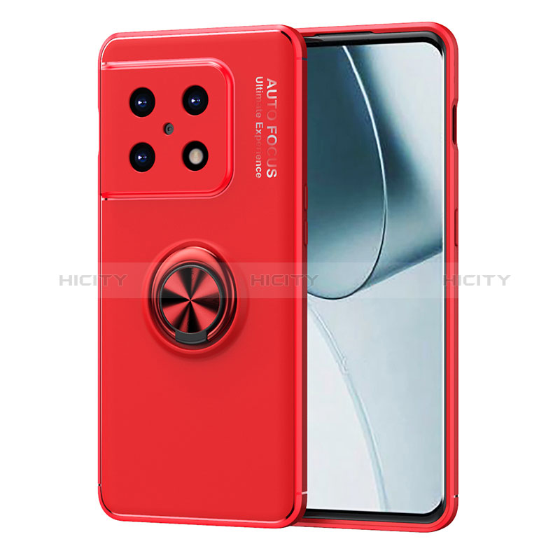 Custodia Silicone Ultra Sottile Morbida Cover con Magnetico Anello Supporto SD1 per OnePlus 10 Pro 5G