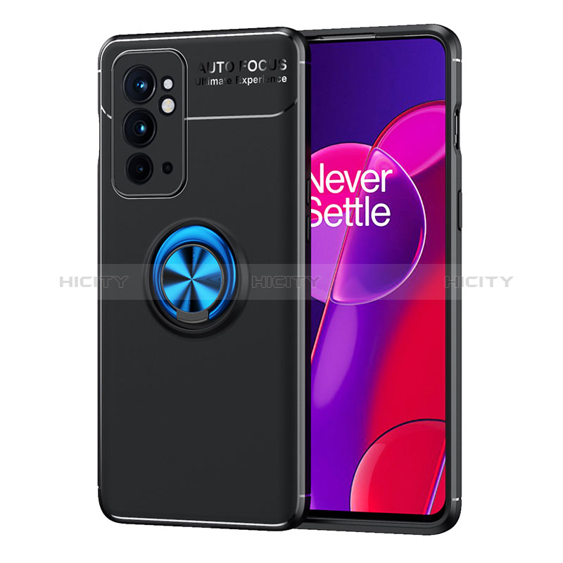 Custodia Silicone Ultra Sottile Morbida Cover con Magnetico Anello Supporto SD1 per OnePlus 9RT 5G