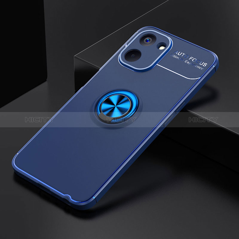 Custodia Silicone Ultra Sottile Morbida Cover con Magnetico Anello Supporto SD1 per Realme 10S 5G