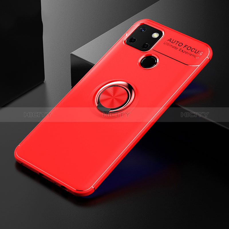 Custodia Silicone Ultra Sottile Morbida Cover con Magnetico Anello Supporto SD1 per Realme 7i RMX2193