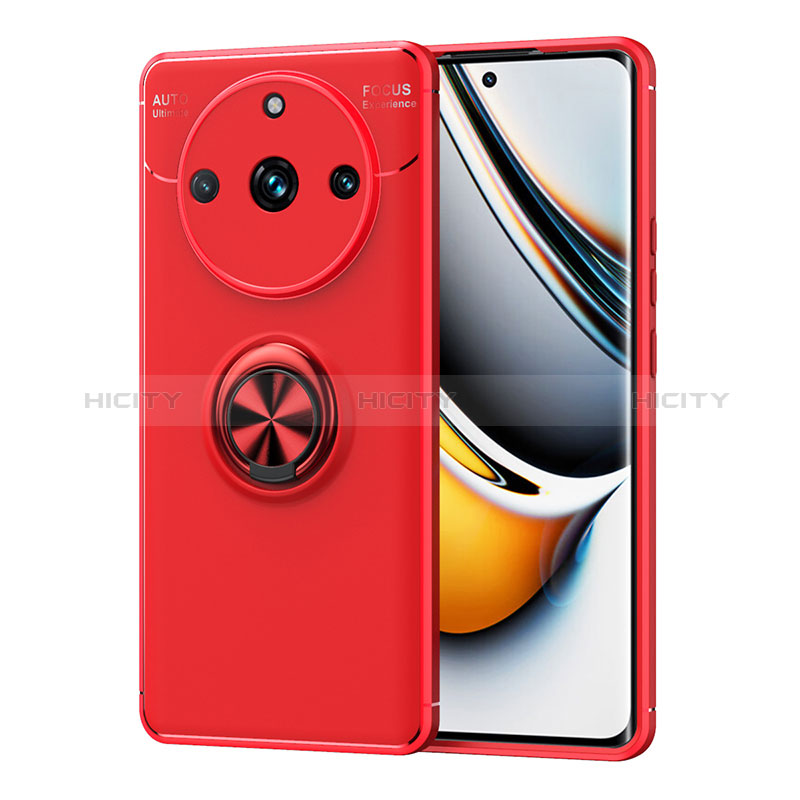 Custodia Silicone Ultra Sottile Morbida Cover con Magnetico Anello Supporto SD1 per Realme Narzo 60 Pro 5G