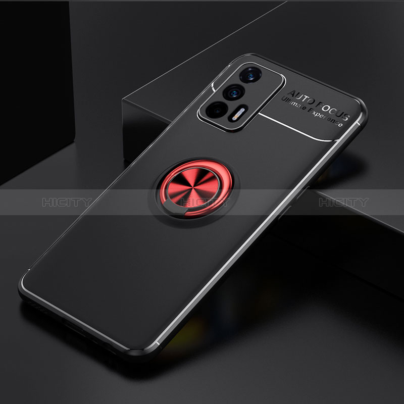 Custodia Silicone Ultra Sottile Morbida Cover con Magnetico Anello Supporto SD1 per Realme Q3 Pro 5G